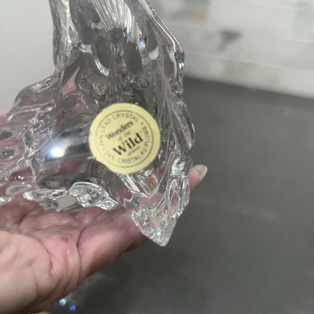 LARGE MOUTH BASS LEAD CRYSTAL PRINCESS HOUSE WONDERS OF THE WILD FISH FIGURINE - Picture 8 of 8